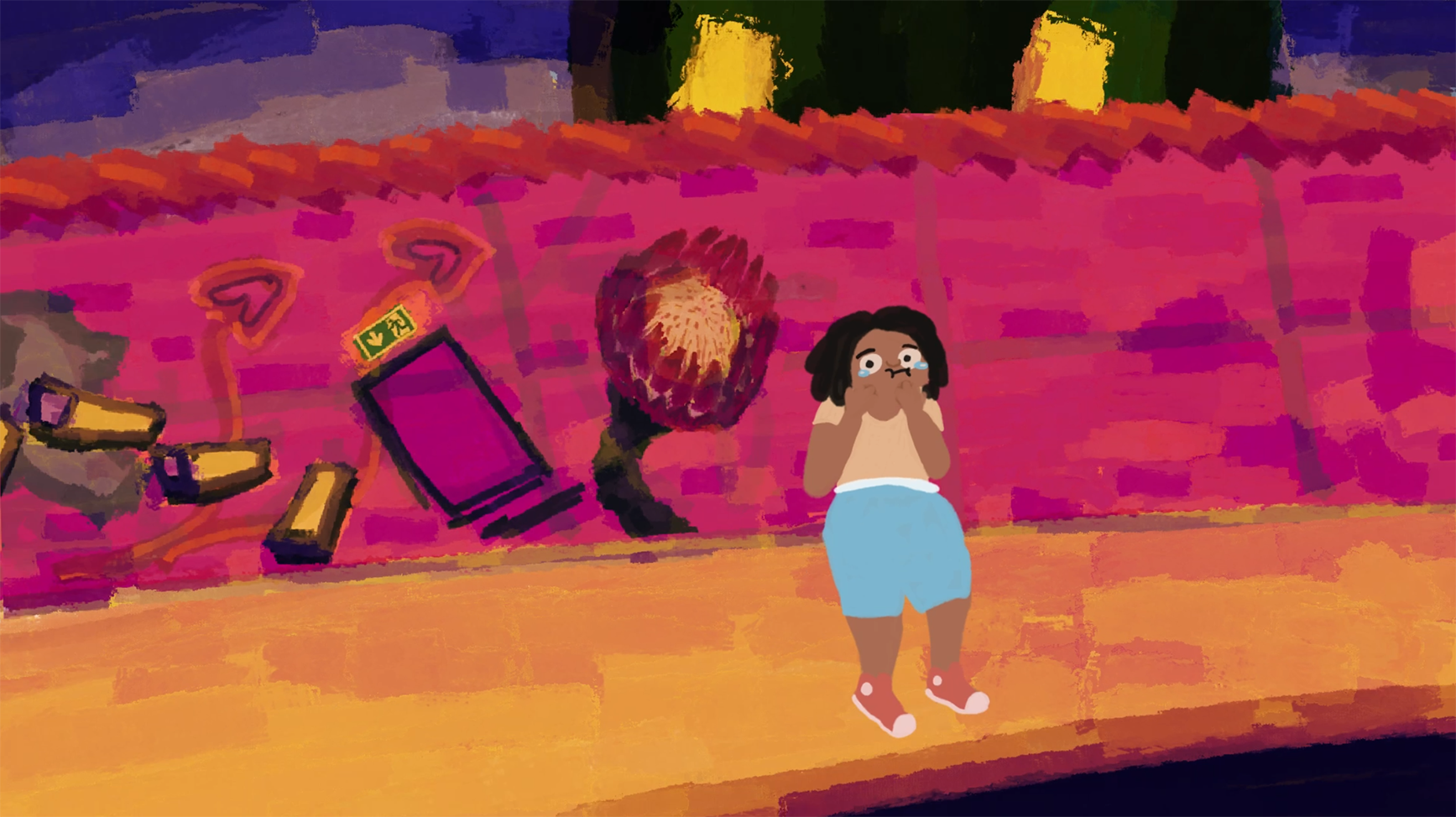 girl about to puke and looking sick